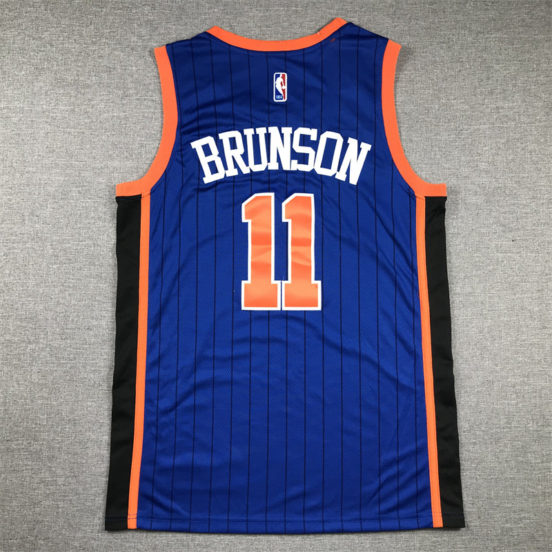 Men's New York Knicks Jalen Brunson Blue 2023/24 Swingman Jersey - City Edition