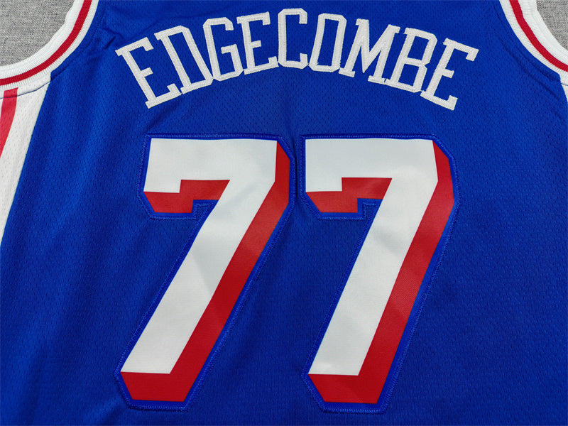 Men's Philadelphia 76ers V. J. Edgecombe Royal Swingman Jersey - Icon Edition