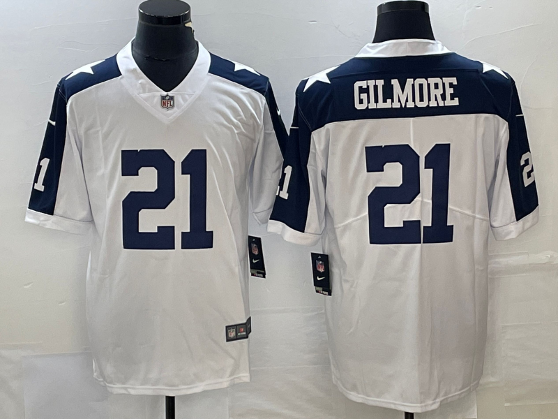 Men's Dallas Cowboys Stephon Gilmore White Game Jersey