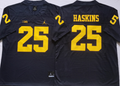 Men's Michigan Wolverines Hassan Haskins Navy Alumni Player Game Jersey