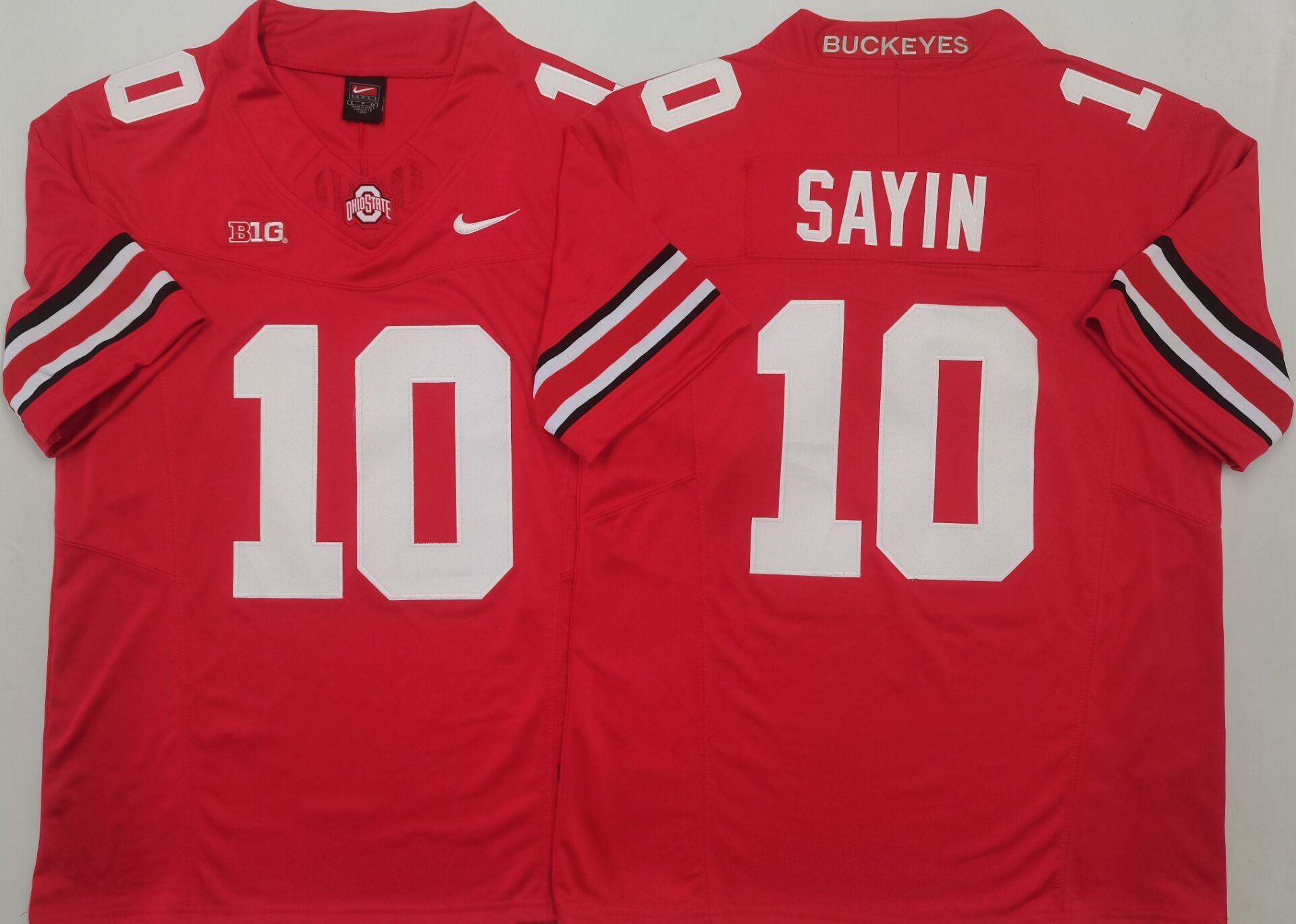Men's Ohio State Buckeyes Julian Sayin Red Player Game Jersey