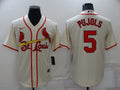 Men's St. Louis Cardinals Albert Pujols Beige Replica Baseball Jersey