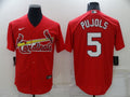 Men's St. Louis Cardinals Albert Pujols Red Replica Baseball Jersey