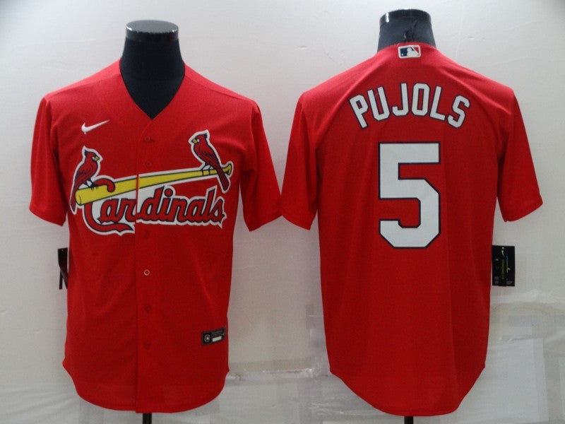 Men's St. Louis Cardinals Albert Pujols Red Replica Baseball Jersey