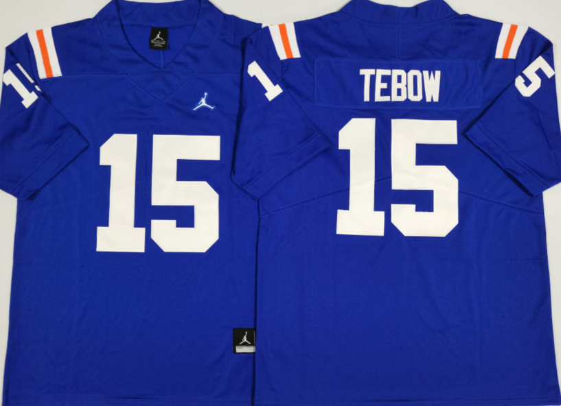 Men's Florida Gators Tim Tebow Royal Replica Jersey