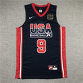 Men's Michael Jordan Navy Dri-fit Team USA Stitched Basketball Jersey