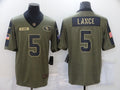 Men's San Francisco 49ers Trey Lance Brown Game Jersey