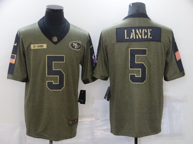 Men's San Francisco 49ers Trey Lance Brown Game Jersey