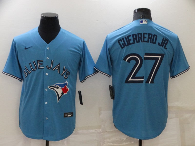 Men's Toronto Blue Jays Vladimir Guerrero Jr. Light Blue Replica Baseball Jersey