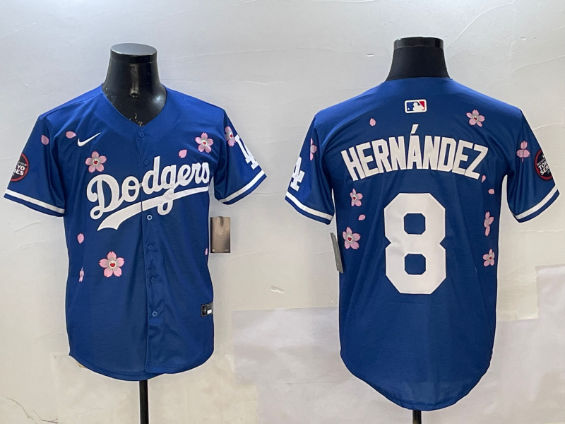 Men's Los Angeles Dodgers Enrique Hernandez Royal Alternate Replica Player Jersey