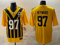 Men's Pittsburgh Steelers Cameron Heyward Gold Alternate 1933 Throwback Game Jersey