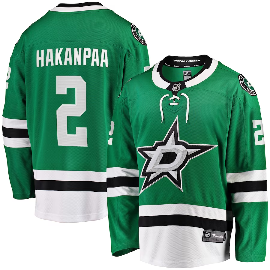 Men's Dallas Stars Jani Hakanpaa Kelly Green Home Breakaway Player Jersey