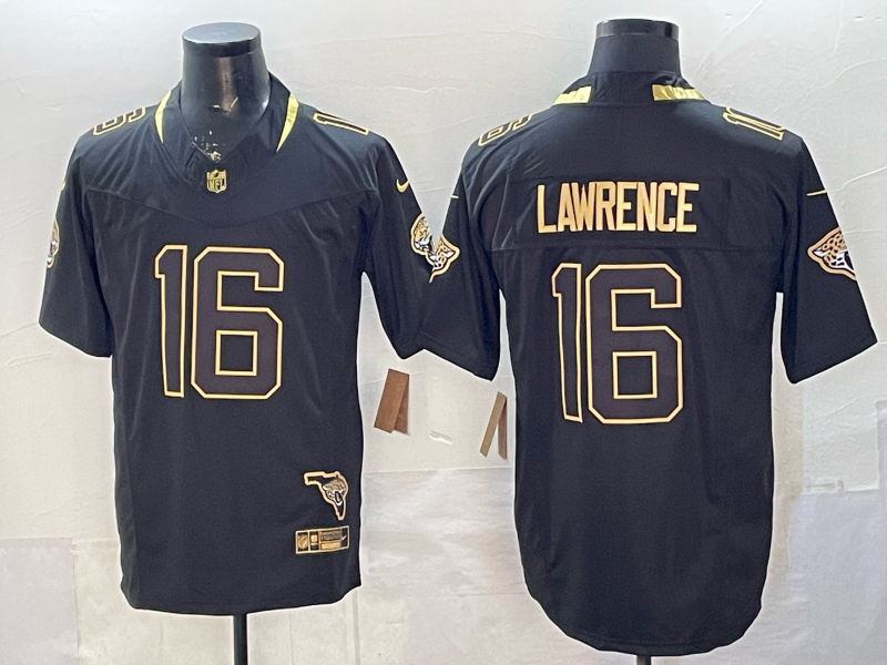 Men's Jacksonville Jaguars Trevor Lawrence Black Player Game Jersey