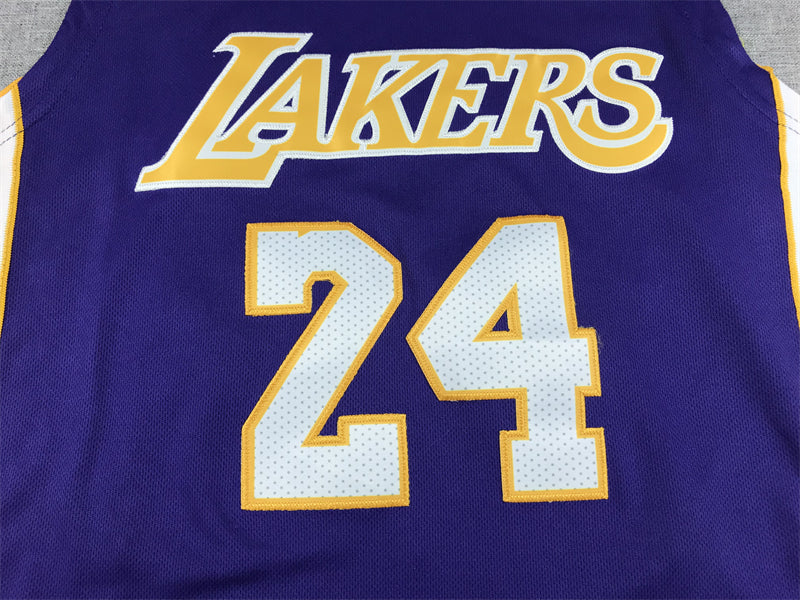 Men's Los Angeles Lakers Kobe Bryant Purple 2007-08 Hardwood Classics Swingman Jersey