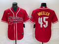 Men's Philadelphia Phillies Zack Wheeler Red Player Jersey Joint Edition