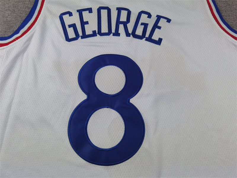 Men's Philadelphia 76ers Paul George White 2024/25 Swingman Player Jersey - City Edition