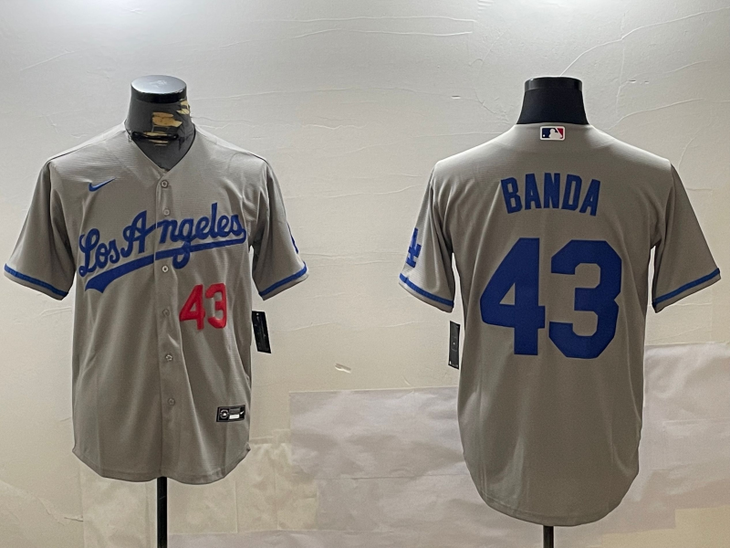 Men's Los Angeles Dodgers Anthony Banda Gray Player Jersey