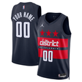 Men's Washington Wizards Navy 2024/25 Custom Swingman Jersey - Statement Edition