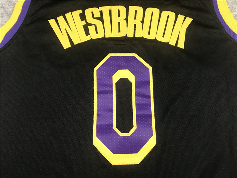Men's Los Angeles Lakers Russell Westbrook Black 2020/21 Swingman Player Jersey