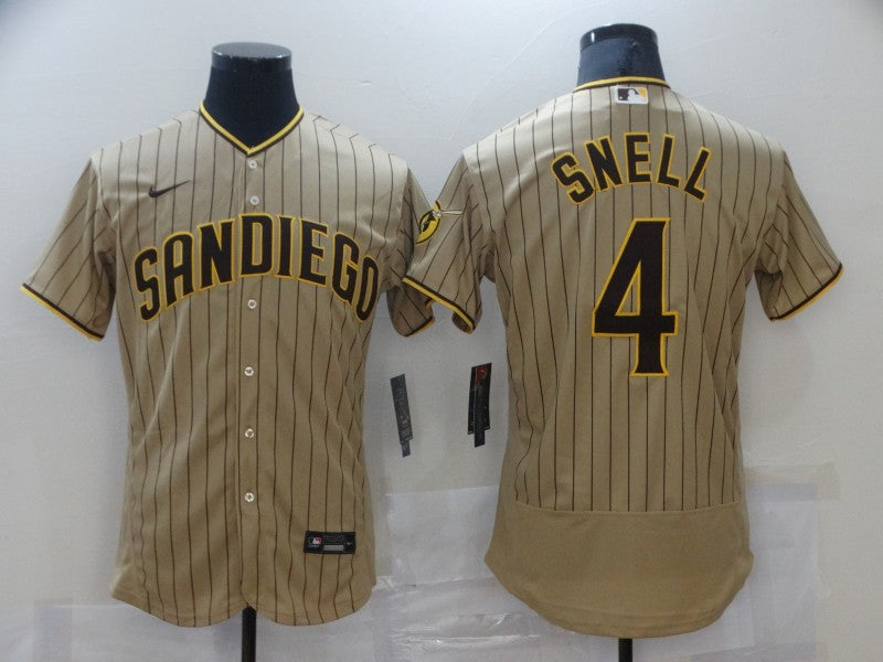 Men's San Diego Padres Wil Myers Khaki Player Stitched Jersey