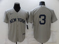 Men's New York Yankees Babe Ruth Gray Replica Player Name Jersey