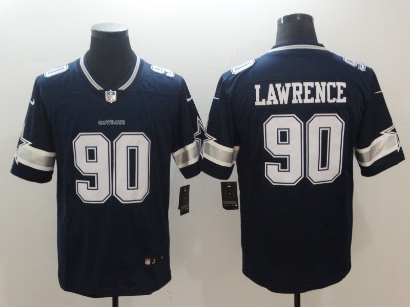 Men's Dallas Cowboys DeMarcus Lawrence Navy Game Player Jersey