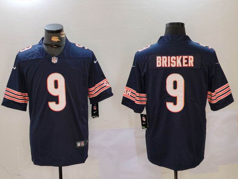Men's Chicago Bears Jaquan Brisker Navy Game Player Jersey