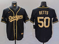 Men's Los Angeles Dodgers Mookie Betts Black Player Jersey