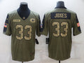 Men's Green Bay Packers Aaron Jones Brown Player Game Jersey