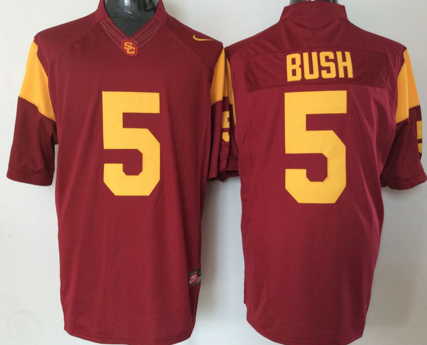 Men's USC Trojans Reggie Bush Cardinal Alumni Player Game Jersey