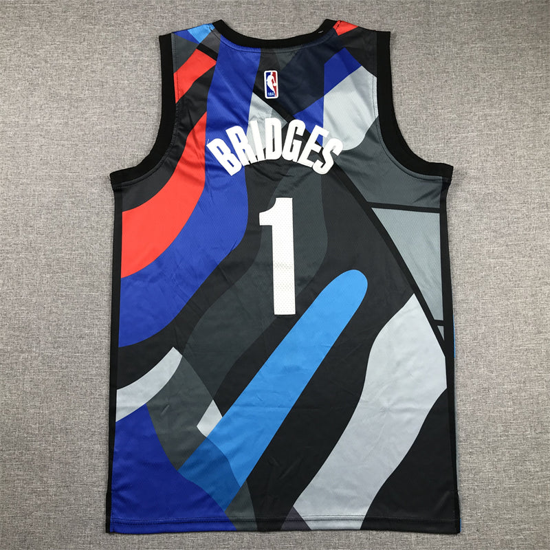 Men's Brooklyn Nets Mikal Bridges Black 2023/24 Swingman Jersey - City Edition