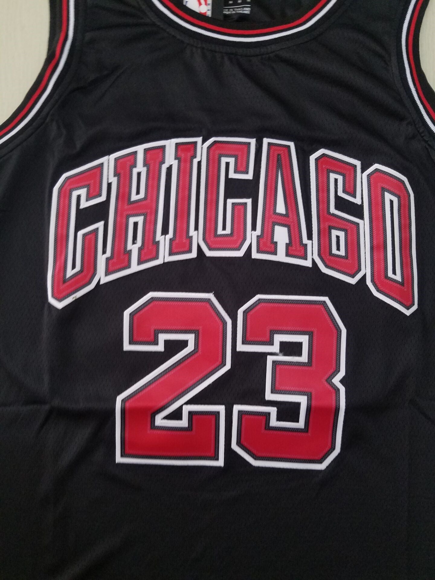 Men's Chicago Bulls Michael Jordan Black Fast Break Replica Player Jersey