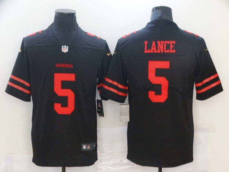 Men's San Francisco 49ers Trey Lance Black Game Jersey