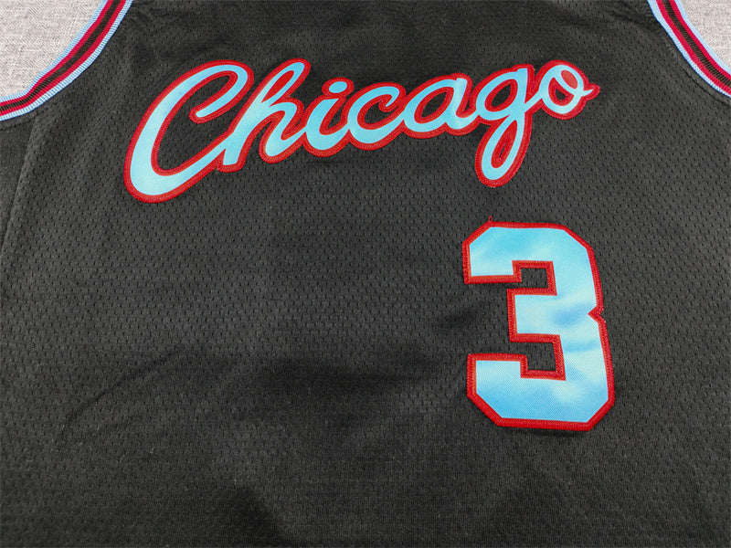 Men's Chicago Bulls Josh Giddey Black 2025/26 Swingman Jersey - City Edition