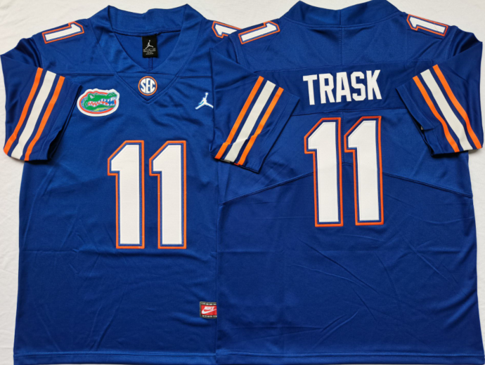 Men's Florida Gators Kyle Trask Roayl Player Game Jersey