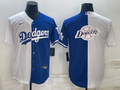 Men's Los Angeles Dodgers White/Blue Replica Baseball Jersey