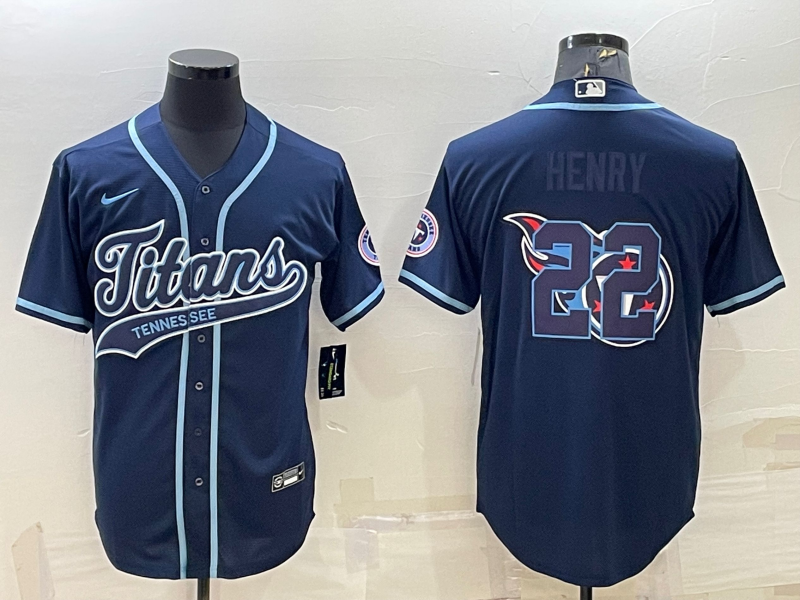 Men's Tennessee Titans Derrick Henry Navy Player Jersey