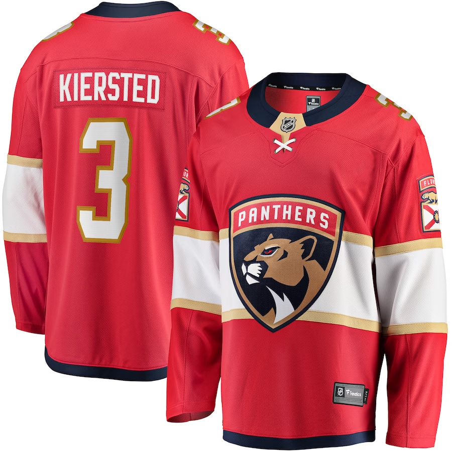 Men's Florida Panthers Matt Kiersted Red Player Jersey