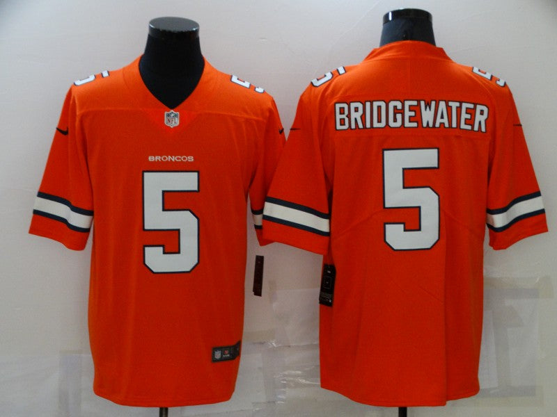 Men's Denver Broncos Teddy Bridgewater Orange Game Player Jersey