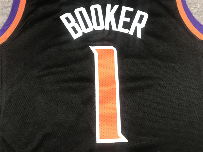 Men's Phoenix Suns Devin Booker NBA Black Replica Jersey - City Edition