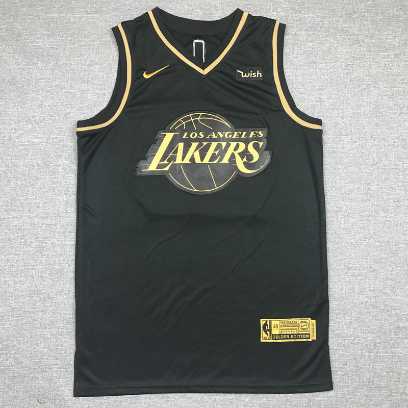 Men's Los Angeles Lakers LeBron James NBA Black Swingman Player Jersey