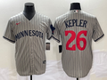 Men's Minnesota Twins Max Kepler Gray Alternate Replica Player Jersey