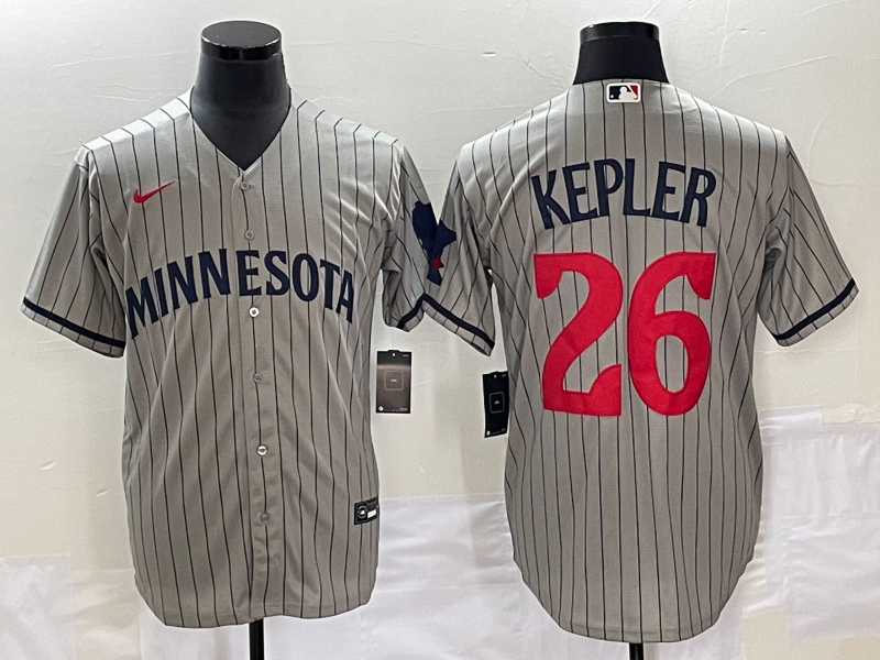 Men's Minnesota Twins Max Kepler Gray Alternate Replica Player Jersey