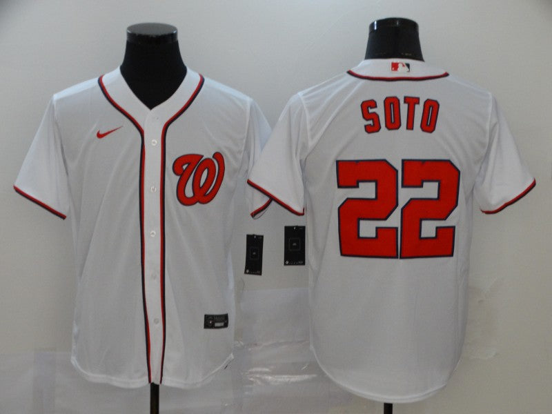 Men's Washington Nationals Juan Soto White Replica Baseball Jersey