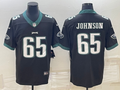 Men's Philadelphia Eagles Fred Johnson Black Game Jersey