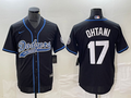 Men's Los Angeles Dodgers Shohei Ohtani Black Player Jersey Joint Edition