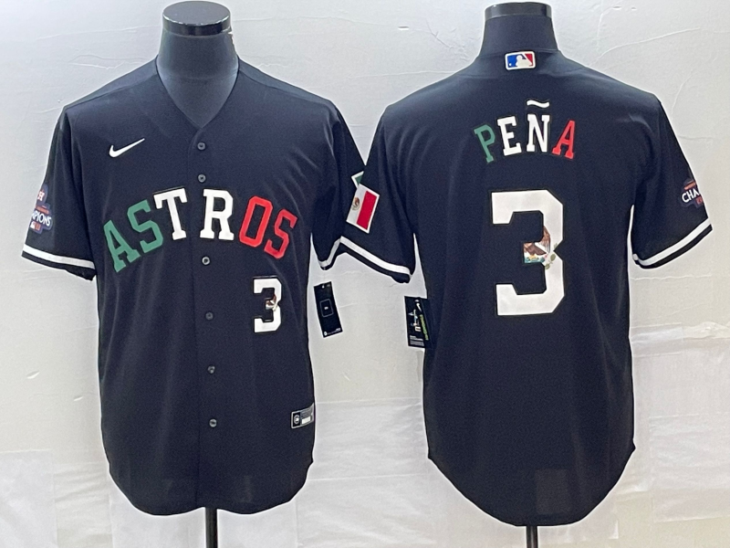 Men's Houston Astros Jeremy Pena Black Alternate Replica Jersey