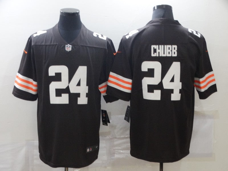 Men's Cleveland Browns Nick Chubb Brown Game Player Jersey