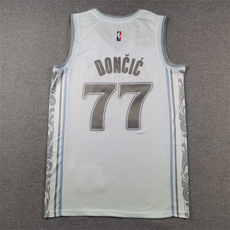 Men's Dallas Mavericks Luka Doncic White 2024/25 Swingman Player Jersey - City Edition