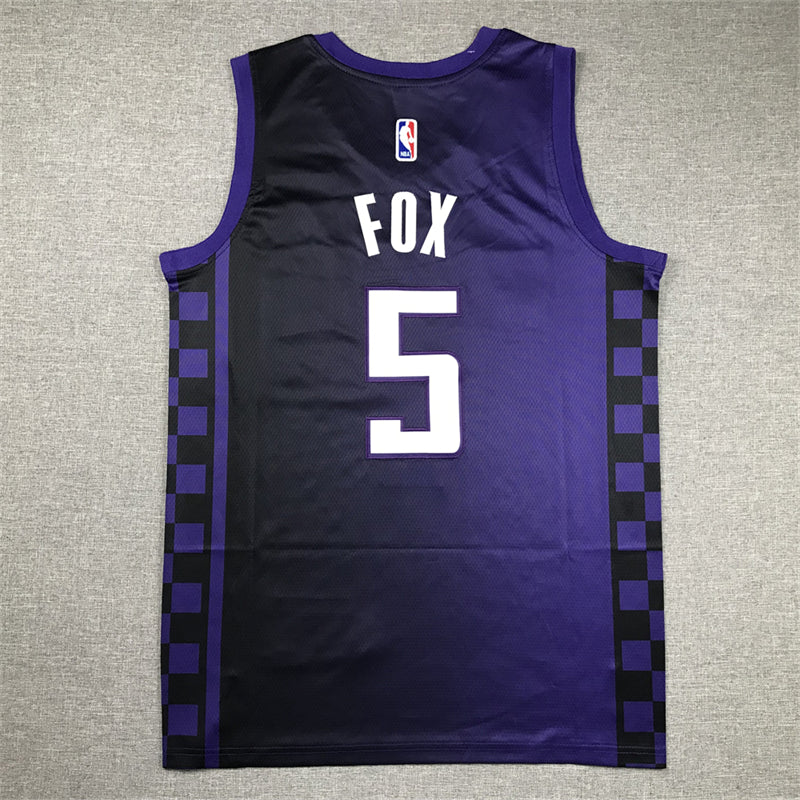 Men's Sacramento Kings De'Aaron Fox Purple Swingman Jersey - Statement Edition